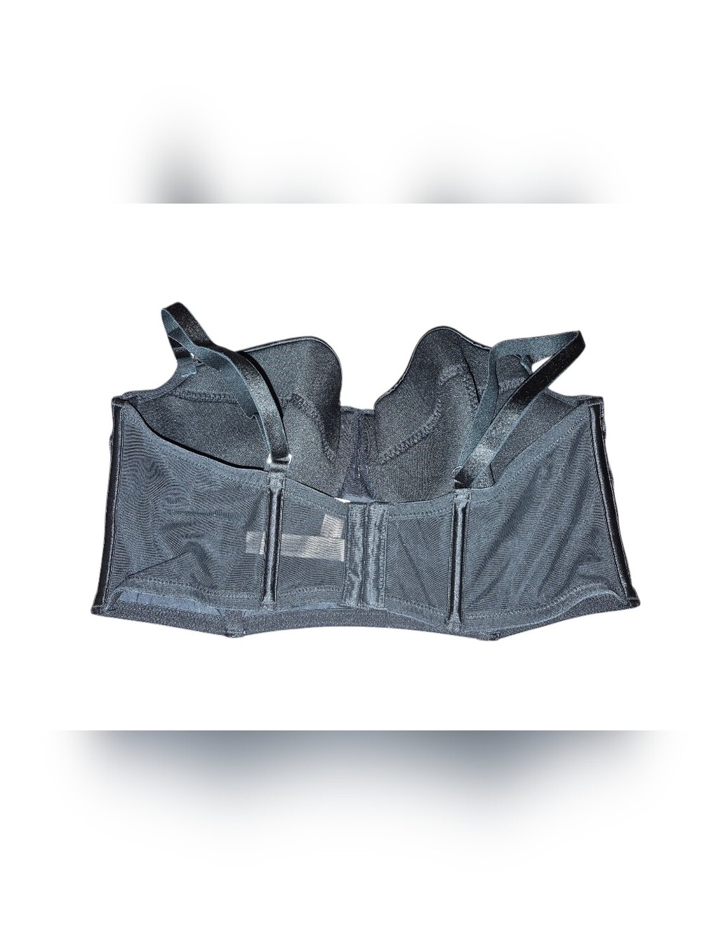 Auden Black Satin Longline Bustier Size XL - Picture 6 of 6